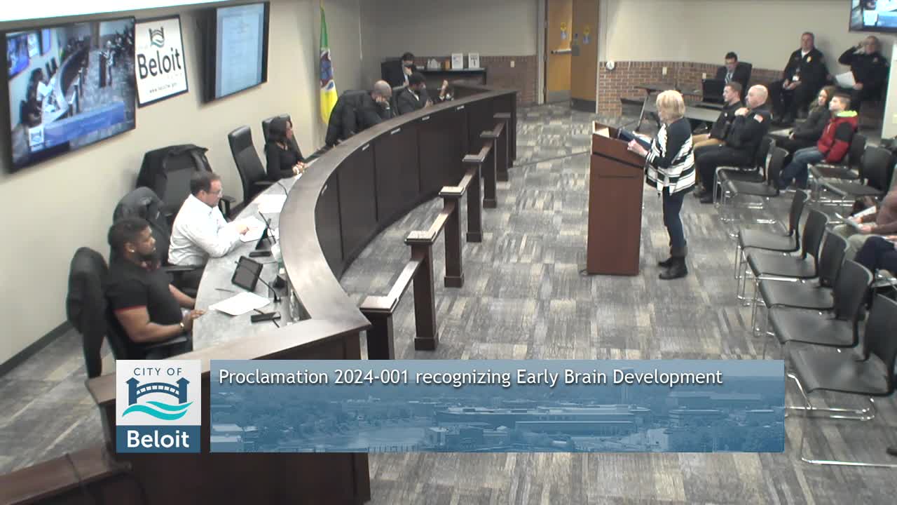 Thumbnail image for Beloit City Council - January 16th, 2024