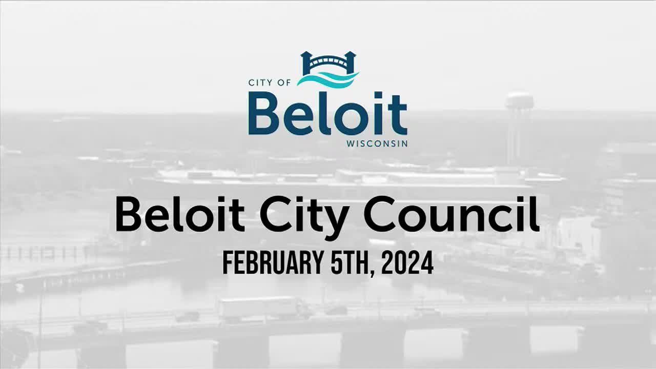 Thumbnail image for Beloit City Council - February 5th, 2024
