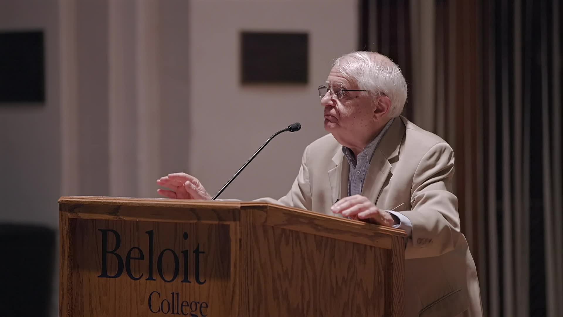 Beloit College Upton Forum Keynote Speaker Mark Granovetter at Eaton Chapel - 10.24.25